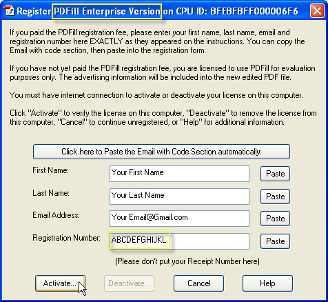 pdfill registration code